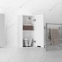 Glossy white wall-mounted bathroom cabinet 32x20x67 cm by vidaXL, Lockers and storage cabinets - Ref: Foro24-811301, Price: 4...