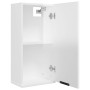 Glossy white wall-mounted bathroom cabinet 32x20x67 cm by vidaXL, Lockers and storage cabinets - Ref: Foro24-811301, Price: 4...