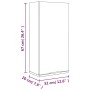 Glossy white wall-mounted bathroom cabinet 32x20x67 cm by vidaXL, Lockers and storage cabinets - Ref: Foro24-811301, Price: 4...