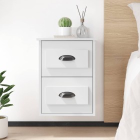 Wall-mounted bedside tables 2 units white 41.5x36x53 cm by vidaXL, Nightstands - Ref: Foro24-816393, Price: 63,99 €, Discount: %