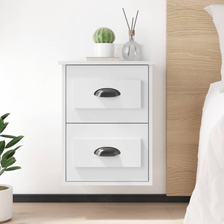 Wall-mounted bedside tables 2 units white 41.5x36x53 cm by vidaXL, Nightstands - Ref: Foro24-816393, Price: 63,33 €, Discount: %