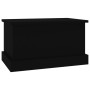 Baúl de almacenaje madera contrachapada negro 50x30x28 cm de vidaXL, Baúles de almacenamiento - Ref: Foro24-816497, Precio: 3...