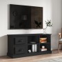 Black plywood TV cabinet 102x35.5x47.5 cm by vidaXL, TV Furniture - Ref: Foro24-816177, Price: 69,87 €, Discount: %