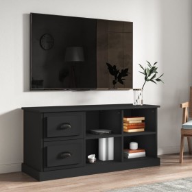 Black plywood TV cabinet 102x35.5x47.5 cm by vidaXL, TV Furniture - Ref: Foro24-816177, Price: 69,87 €, Discount: %