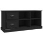 Black plywood TV cabinet 102x35.5x47.5 cm by vidaXL, TV Furniture - Ref: Foro24-816177, Price: 69,87 €, Discount: %