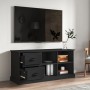 Black plywood TV cabinet 102x35.5x47.5 cm by vidaXL, TV Furniture - Ref: Foro24-816177, Price: 69,87 €, Discount: %