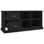 Black plywood TV cabinet 102x35.5x47.5 cm by vidaXL, TV Furniture - Ref: Foro24-816177, Price: 69,87 €, Discount: %