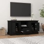 TV stand made of black plywood, 100x35.5x45 cm by vidaXL, TV Furniture - Ref: Foro24-816457, Price: 66,16 €, Discount: %