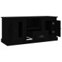 TV stand made of black plywood, 100x35.5x45 cm by vidaXL, TV Furniture - Ref: Foro24-816457, Price: 66,16 €, Discount: %