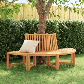 Semicircular tree bench solid teak wood Ø201 cm by vidaXL, garden benches - Ref: Foro24-364405, Price: 519,99 €, Discount: %