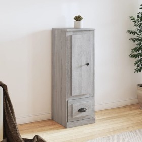 Tall Sonoma gray plywood sideboard 36x35.5x103.5 cm by vidaXL, Sideboards - Ref: Foro24-816310, Price: 70,42 €, Discount: %