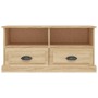 Mueble para TV madera contrachapada roble Sonoma 93x35,5x45 cm de vidaXL, Muebles TV - Ref: Foro24-816467, Precio: 62,48 €, D...