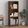 3-tier oak brown plywood shelf 40x24x109 cm by vidaXL, Bookcases and shelves - Ref: Foro24-819256, Price: 39,02 €, Discount: %