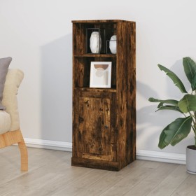 Aparador alto madera contrachapada roble humo 36x35,5x103,5 cm de vidaXL, Aparadores - Ref: Foro24-816325, Precio: 62,22 €, D...