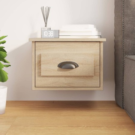 Sonoma oak wall bedside table 41.5x36x28 cm by vidaXL, Nightstands - Ref: Foro24-816382, Price: 34,41 €, Discount: %