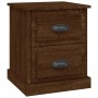 Oak brown plywood bedside table 39x39x47.5 cm by vidaXL, Nightstands - Ref: Foro24-816158, Price: 43,32 €, Discount: %