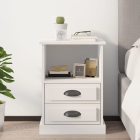 Mesita de noche blanca 43x36x60 cm de vidaXL, Mesitas de noche - Ref: Foro24-816328, Precio: 57,67 €, Descuento: %