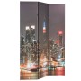 Biombo divisor plegable 120x170 cm Nueva York de noche de vidaXL, Divisores de ambientes - Ref: Foro24-245861, Precio: 79,53 ...