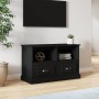 Black plywood TV cabinet 80x35x50 cm by vidaXL, TV Furniture - Ref: Foro24-816281, Price: 61,99 €, Discount: %