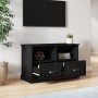 Black plywood TV cabinet 80x35x50 cm by vidaXL, TV Furniture - Ref: Foro24-816281, Price: 61,99 €, Discount: %