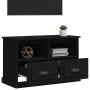 Black plywood TV cabinet 80x35x50 cm by vidaXL, TV Furniture - Ref: Foro24-816281, Price: 61,99 €, Discount: %