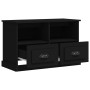 Black plywood TV cabinet 80x35x50 cm by vidaXL, TV Furniture - Ref: Foro24-816281, Price: 61,99 €, Discount: %