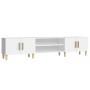 TV stand made of white plywood 180x31.5x40 cm by vidaXL, TV Furniture - Ref: Foro24-816256, Price: 96,88 €, Discount: %