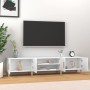 TV stand made of white plywood 180x31.5x40 cm by vidaXL, TV Furniture - Ref: Foro24-816256, Price: 96,88 €, Discount: %