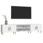 TV stand made of white plywood 180x31.5x40 cm by vidaXL, TV Furniture - Ref: Foro24-816256, Price: 96,88 €, Discount: %