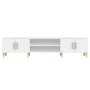 TV stand made of white plywood 180x31.5x40 cm by vidaXL, TV Furniture - Ref: Foro24-816256, Price: 96,88 €, Discount: %