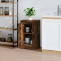 Smoked oak plywood sideboard 37.5x35.5x67.5 cm by vidaXL, Sideboards - Ref: Foro24-816210, Price: 46,06 €, Discount: %