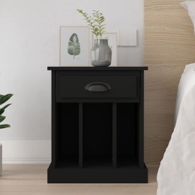 Black nightstand 43x36x50 cm by vidaXL, Nightstands - Ref: Foro24-816346, Price: 46,25 €, Discount: %