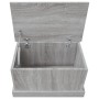 Sonoma gray plywood storage trunk 50x30x28 cm by vidaXL, Storage trunks - Ref: Foro24-816502, Price: 33,98 €, Discount: %