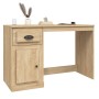 Escritorio con cajón madera contrachapada roble 115x50x75 cm de vidaXL, Escritorios - Ref: Foro24-816475, Precio: 89,79 €, De...