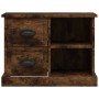 Mesita de noche color roble ahumado 60x35,5x45 cm de vidaXL, Mesitas de noche - Ref: Foro24-816373, Precio: 54,91 €, Descuent...