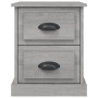 Mesita de noche madera contrachapada gris Sonoma 39x39x47,5 cm de vidaXL, Mesitas de noche - Ref: Foro24-816156, Precio: 43,9...