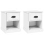 Nightstands 2 pcs white plywood 39x39x47.5cm by vidaXL, Nightstands - Ref: Foro24-816129, Price: 67,31 €, Discount: %