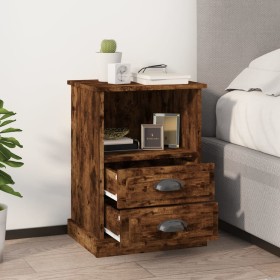 Bedside tables 2 units in smoked oak color 43x36x60 cm by vidaXL, Nightstands - Ref: Foro24-816339, Price: 93,51 €, Discount: %