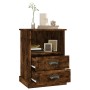 Bedside tables 2 units in smoked oak color 43x36x60 cm by vidaXL, Nightstands - Ref: Foro24-816339, Price: 93,39 €, Discount: %