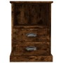 Bedside tables 2 units in smoked oak color 43x36x60 cm by vidaXL, Nightstands - Ref: Foro24-816339, Price: 93,39 €, Discount: %