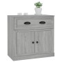 Aparador de madera contrachapada gris Sonoma 70x35,5x67,5 cm de vidaXL, Aparadores - Ref: Foro24-816430, Precio: 97,30 €, Des...