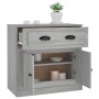 Aparador de madera contrachapada gris Sonoma 70x35,5x67,5 cm de vidaXL, Aparadores - Ref: Foro24-816430, Precio: 97,30 €, Des...