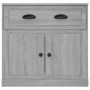 Sonoma gray plywood sideboard 70x35.5x67.5 cm by vidaXL, Sideboards - Ref: Foro24-816430, Price: 95,99 €, Discount: %