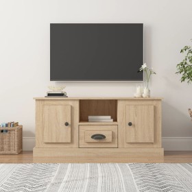 Sonoma oak plywood TV cabinet 100x35.5x45 cm by vidaXL, TV Furniture - Ref: Foro24-816459, Price: 68,06 €, Discount: %