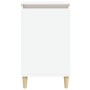 White plywood nightstand 40x35x70 cm by vidaXL, Nightstands - Ref: Foro24-819628, Price: 47,92 €, Discount: %