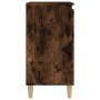 Mesita de noche madera contrachapada roble ahumado 40x35x70 cm de vidaXL, Mesitas de noche - Ref: Foro24-819638, Precio: 41,1...