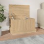 Sonoma oak plywood storage trunk 50x30x28 cm by vidaXL, Storage trunks - Ref: Foro24-816499, Price: 32,89 €, Discount: %