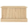 Baúl almacenaje madera contrachapada roble sonoma 50x30x28 cm de vidaXL, Baúles de almacenamiento - Ref: Foro24-816499, Preci...