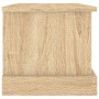 Baúl almacenaje madera contrachapada roble sonoma 50x30x28 cm de vidaXL, Baúles de almacenamiento - Ref: Foro24-816499, Preci...