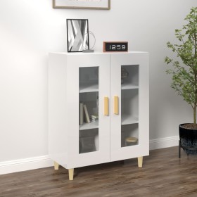 Aparador de madera contrachapada blanco brillante 69,5x34x90 cm de vidaXL, Aparadores - Ref: Foro24-812120, Precio: 66,01 €, ...